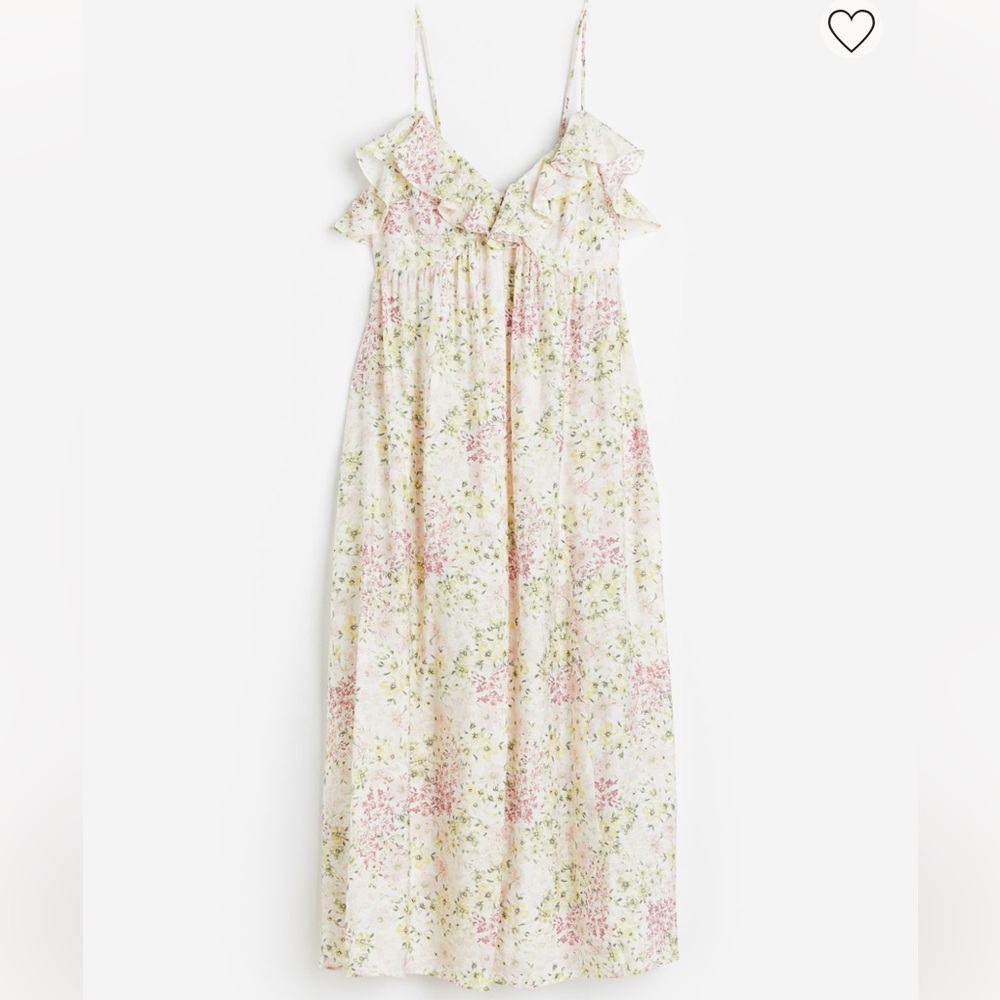 H&M Floral Maxi Dress - Pink and Green